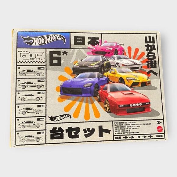 Hot Wheels 1:64 “Japan Street Theme” Multipack 6-Car Culture Set New - Picture 3 of 10